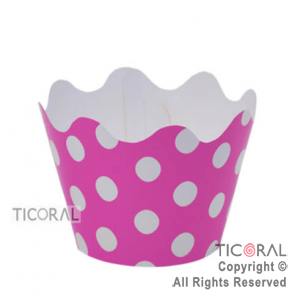 LUNARES FUCSIA PORTA CUPCAKES x 12